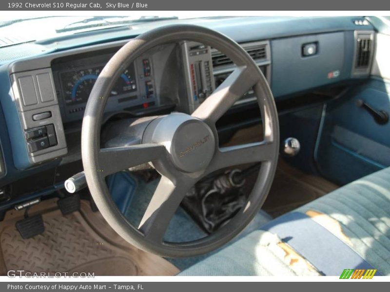 Sky Blue / Blue 1992 Chevrolet S10 Regular Cab