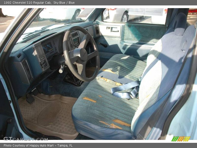 Sky Blue / Blue 1992 Chevrolet S10 Regular Cab