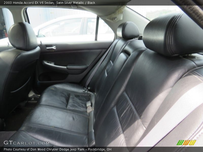 Satin Silver Metallic / Black 2003 Honda Accord EX V6 Sedan