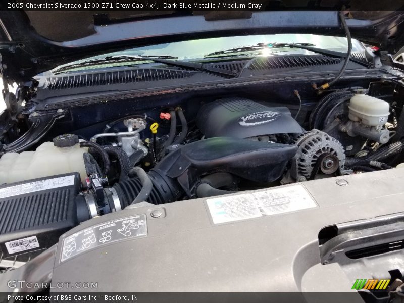 Dark Blue Metallic / Medium Gray 2005 Chevrolet Silverado 1500 Z71 Crew Cab 4x4