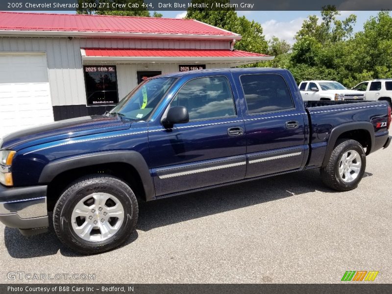 Dark Blue Metallic / Medium Gray 2005 Chevrolet Silverado 1500 Z71 Crew Cab 4x4