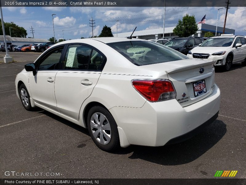 Crystal White Pearl / Black 2016 Subaru Impreza 2.0i 4-door