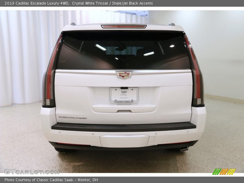 Crystal White Tricoat / Shale/Jet Black Accents 2019 Cadillac Escalade Luxury 4WD