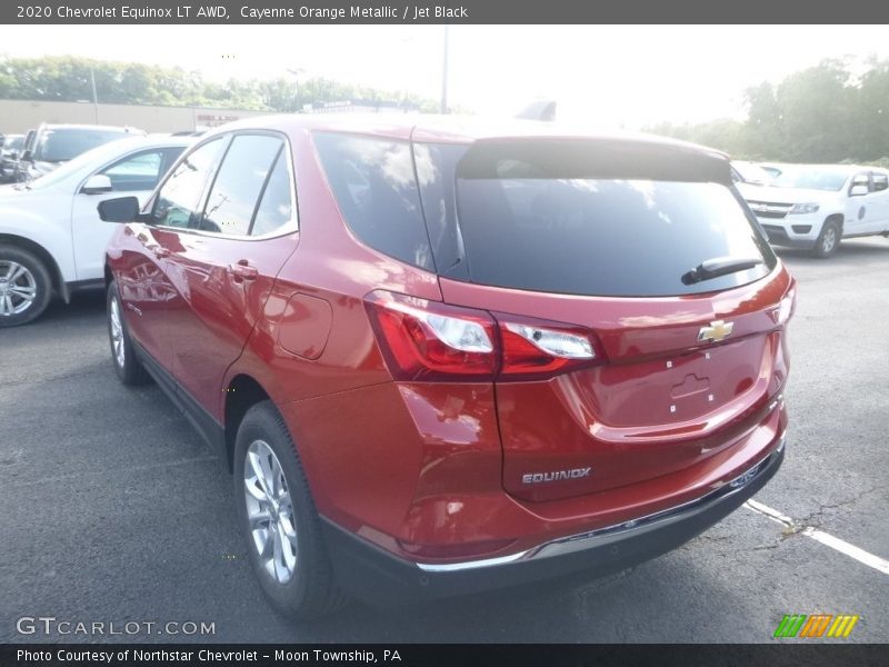 Cayenne Orange Metallic / Jet Black 2020 Chevrolet Equinox LT AWD