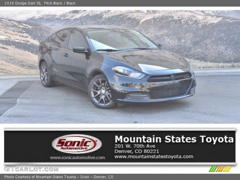 Pitch Black / Black 2016 Dodge Dart SE