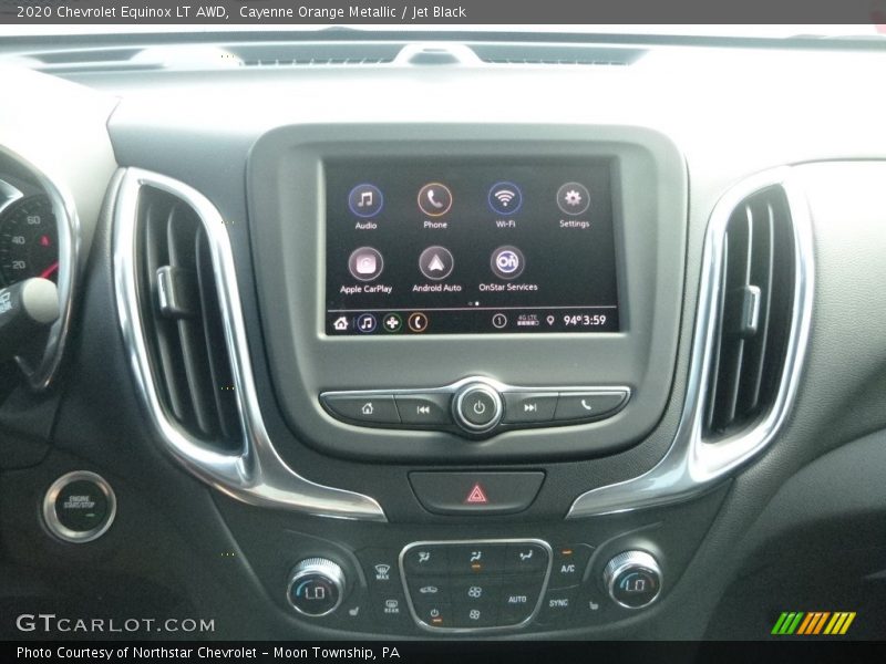 Cayenne Orange Metallic / Jet Black 2020 Chevrolet Equinox LT AWD