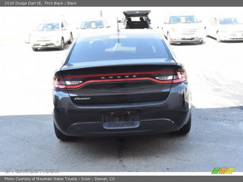 Pitch Black / Black 2016 Dodge Dart SE
