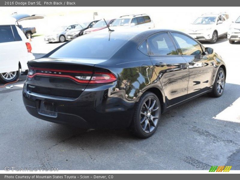 Pitch Black / Black 2016 Dodge Dart SE