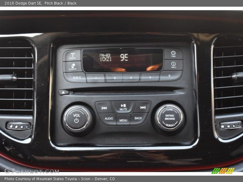 Pitch Black / Black 2016 Dodge Dart SE