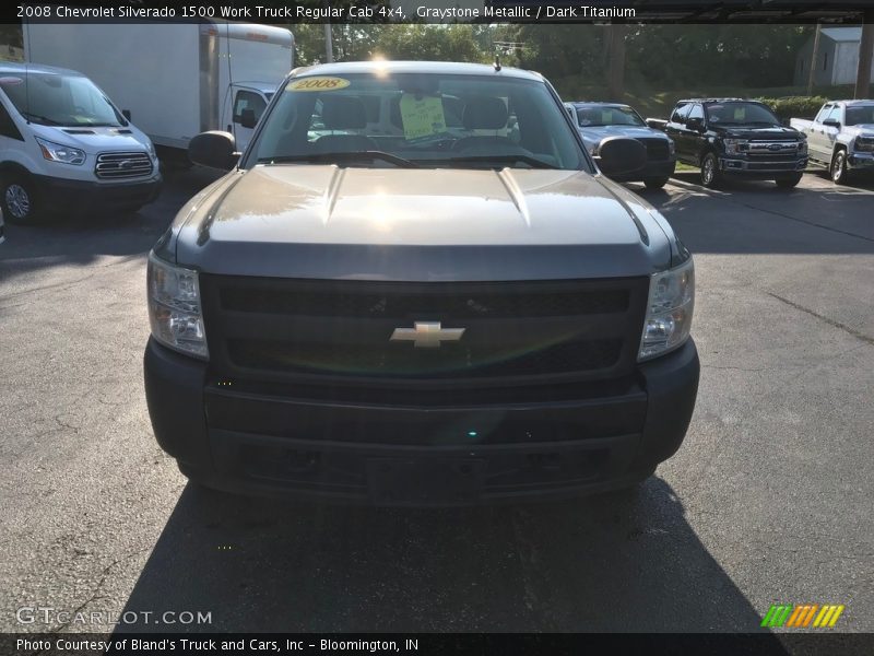 Graystone Metallic / Dark Titanium 2008 Chevrolet Silverado 1500 Work Truck Regular Cab 4x4
