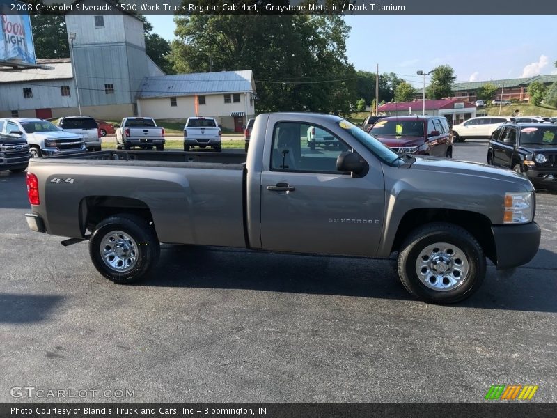 Graystone Metallic / Dark Titanium 2008 Chevrolet Silverado 1500 Work Truck Regular Cab 4x4
