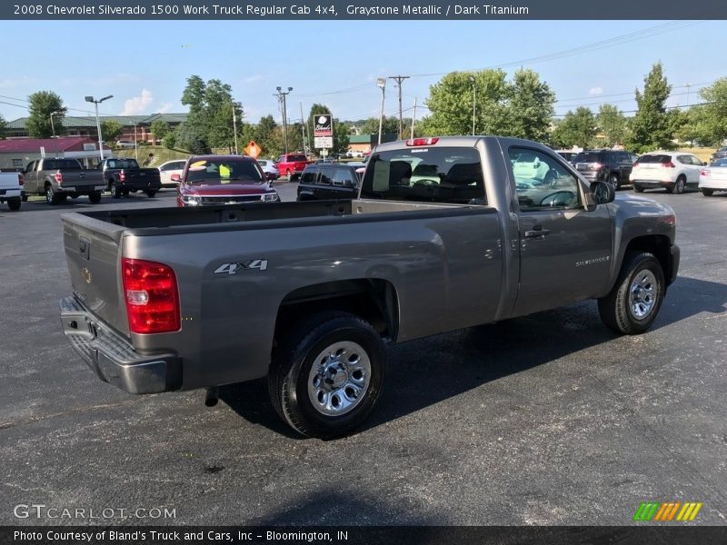 Graystone Metallic / Dark Titanium 2008 Chevrolet Silverado 1500 Work Truck Regular Cab 4x4