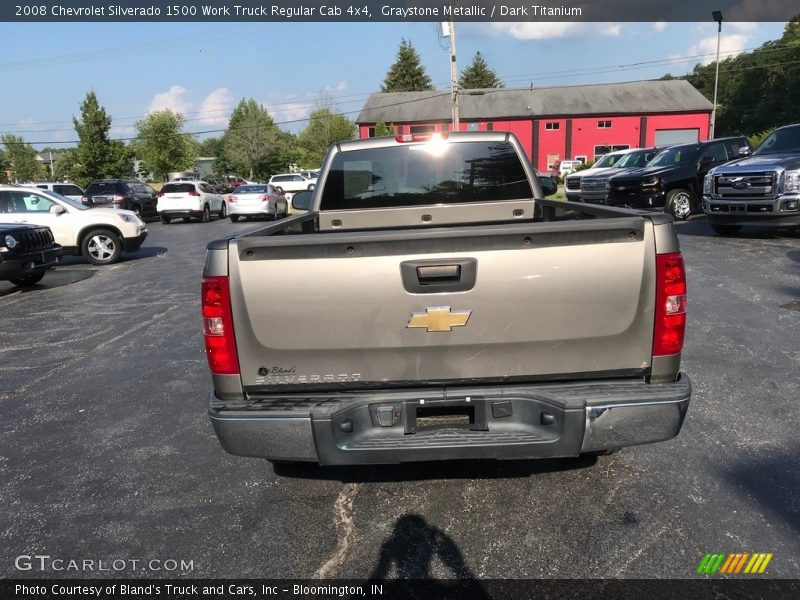 Graystone Metallic / Dark Titanium 2008 Chevrolet Silverado 1500 Work Truck Regular Cab 4x4