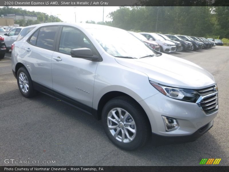 Silver Ice Metallic / Ash Gray 2020 Chevrolet Equinox LS AWD