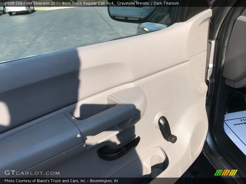 Graystone Metallic / Dark Titanium 2008 Chevrolet Silverado 1500 Work Truck Regular Cab 4x4