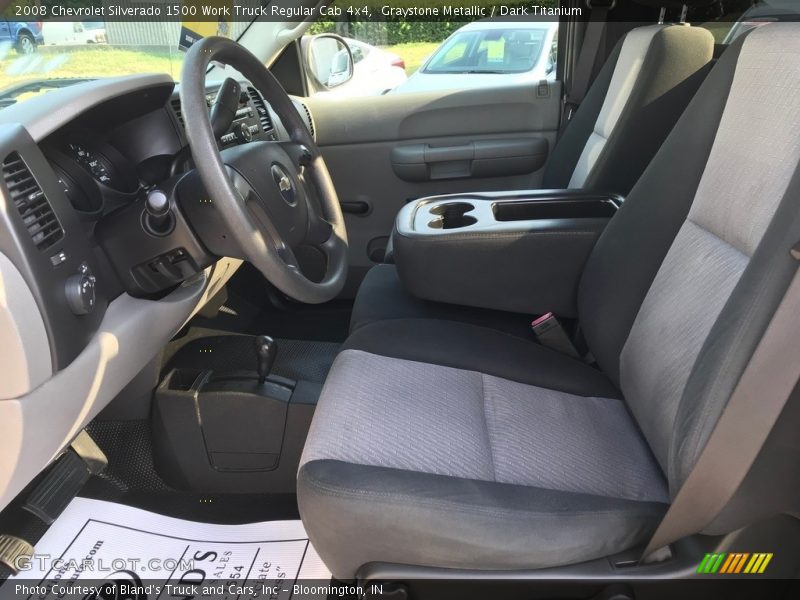Graystone Metallic / Dark Titanium 2008 Chevrolet Silverado 1500 Work Truck Regular Cab 4x4