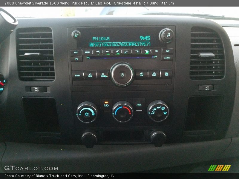 Graystone Metallic / Dark Titanium 2008 Chevrolet Silverado 1500 Work Truck Regular Cab 4x4