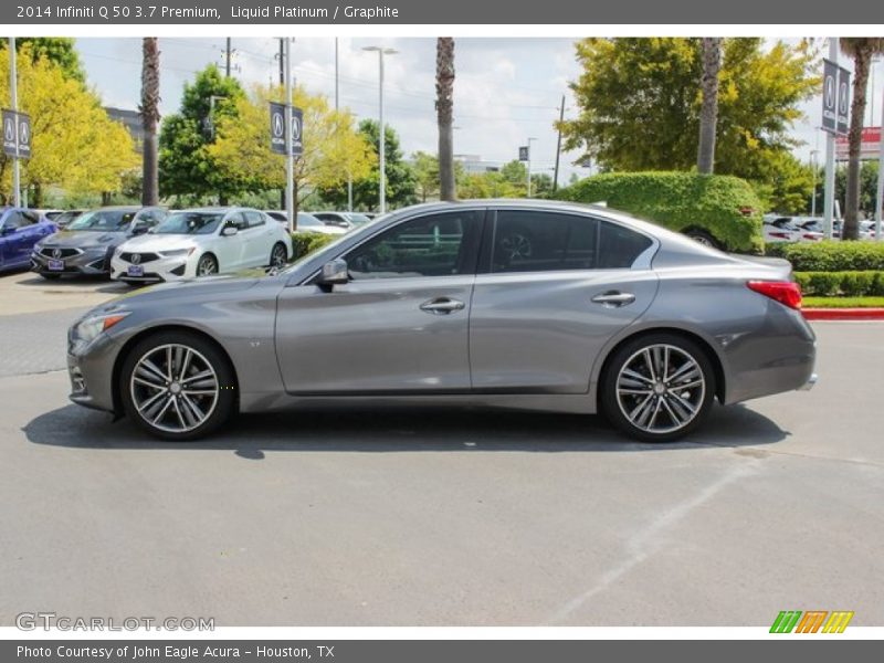 Liquid Platinum / Graphite 2014 Infiniti Q 50 3.7 Premium