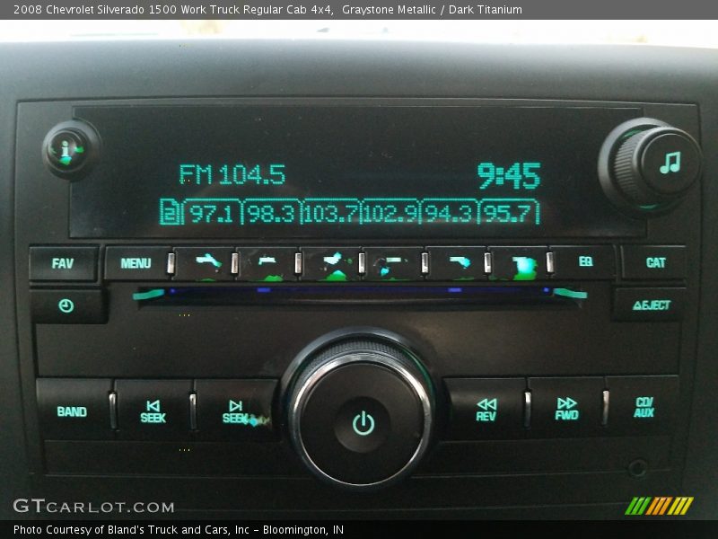 Graystone Metallic / Dark Titanium 2008 Chevrolet Silverado 1500 Work Truck Regular Cab 4x4