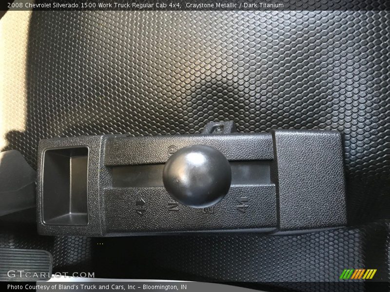 Graystone Metallic / Dark Titanium 2008 Chevrolet Silverado 1500 Work Truck Regular Cab 4x4