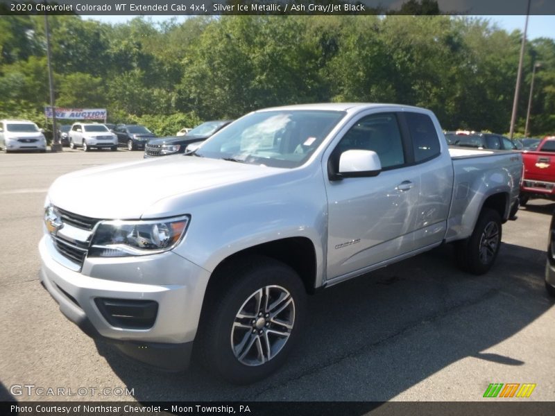 Silver Ice Metallic / Ash Gray/Jet Black 2020 Chevrolet Colorado WT Extended Cab 4x4