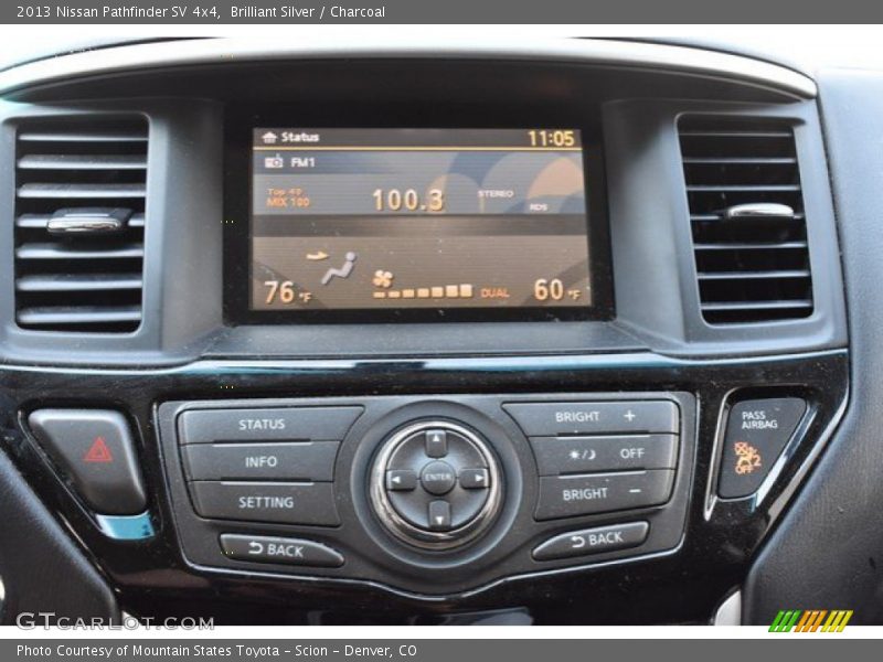 Brilliant Silver / Charcoal 2013 Nissan Pathfinder SV 4x4