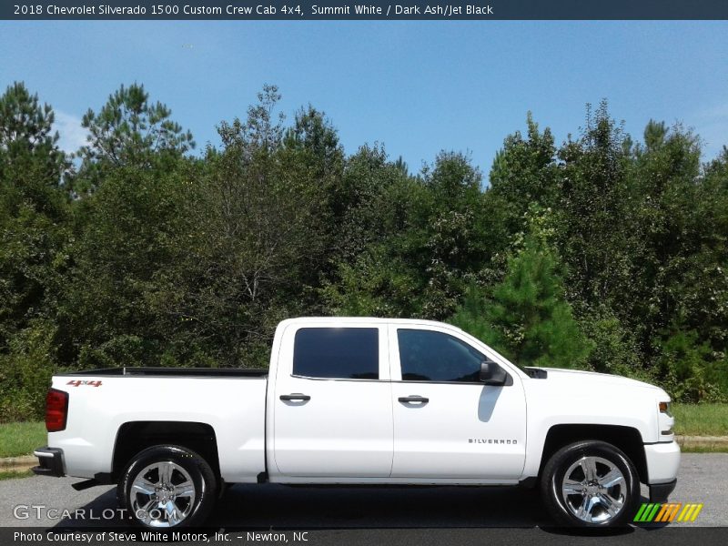 Summit White / Dark Ash/Jet Black 2018 Chevrolet Silverado 1500 Custom Crew Cab 4x4