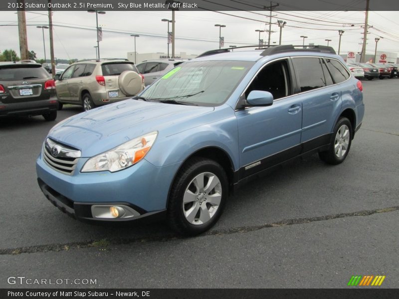 Sky Blue Metallic / Off Black 2012 Subaru Outback 2.5i Premium