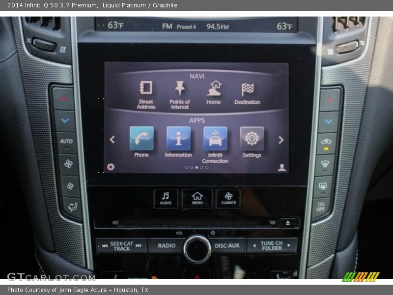 Liquid Platinum / Graphite 2014 Infiniti Q 50 3.7 Premium