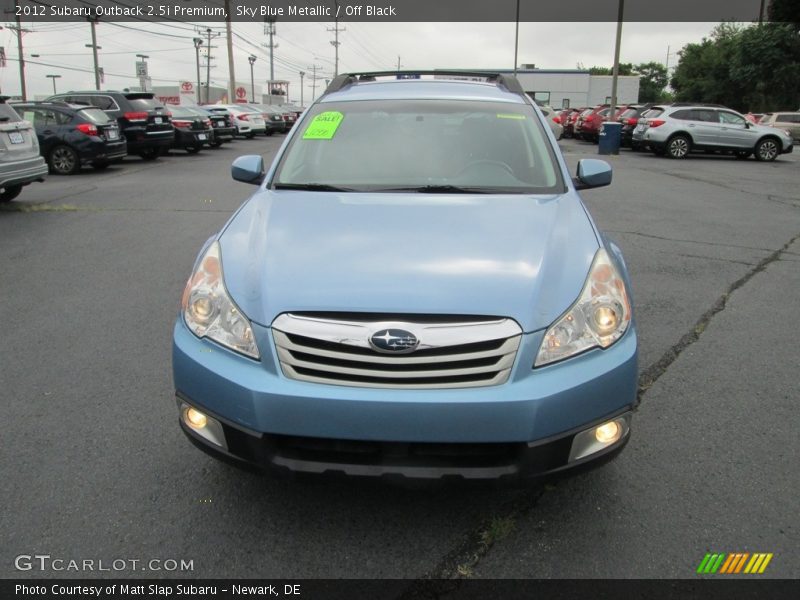 Sky Blue Metallic / Off Black 2012 Subaru Outback 2.5i Premium