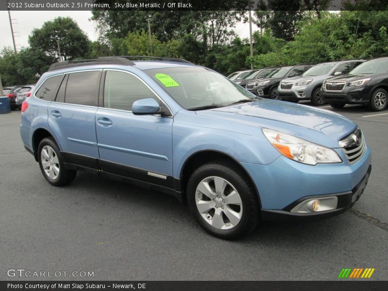 Sky Blue Metallic / Off Black 2012 Subaru Outback 2.5i Premium