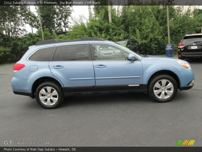 Sky Blue Metallic / Off Black 2012 Subaru Outback 2.5i Premium