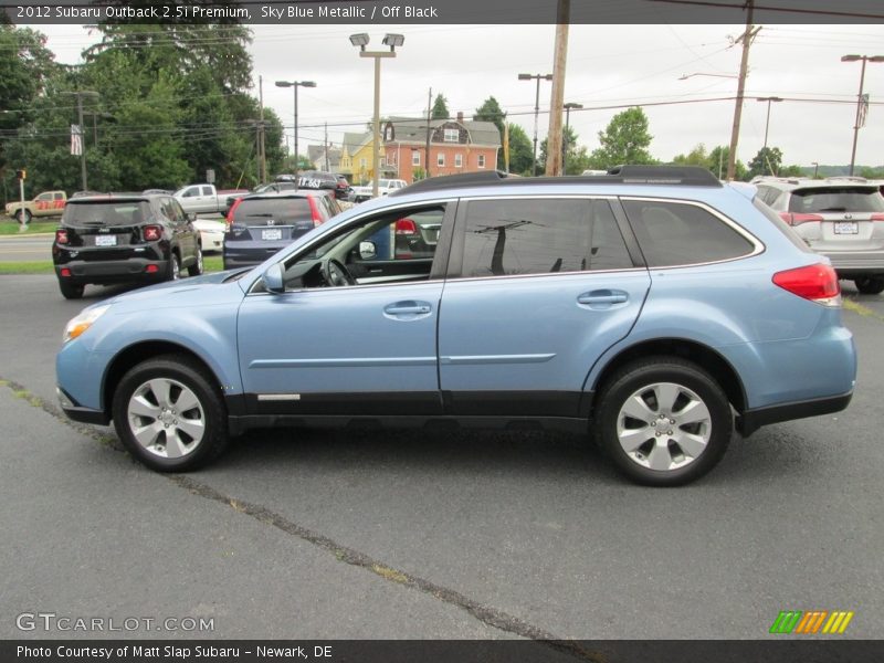 Sky Blue Metallic / Off Black 2012 Subaru Outback 2.5i Premium