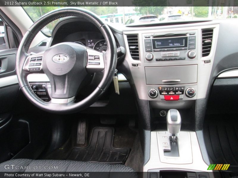 Sky Blue Metallic / Off Black 2012 Subaru Outback 2.5i Premium