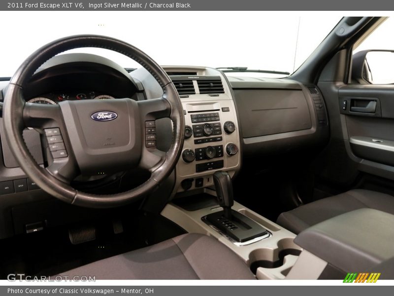 Ingot Silver Metallic / Charcoal Black 2011 Ford Escape XLT V6