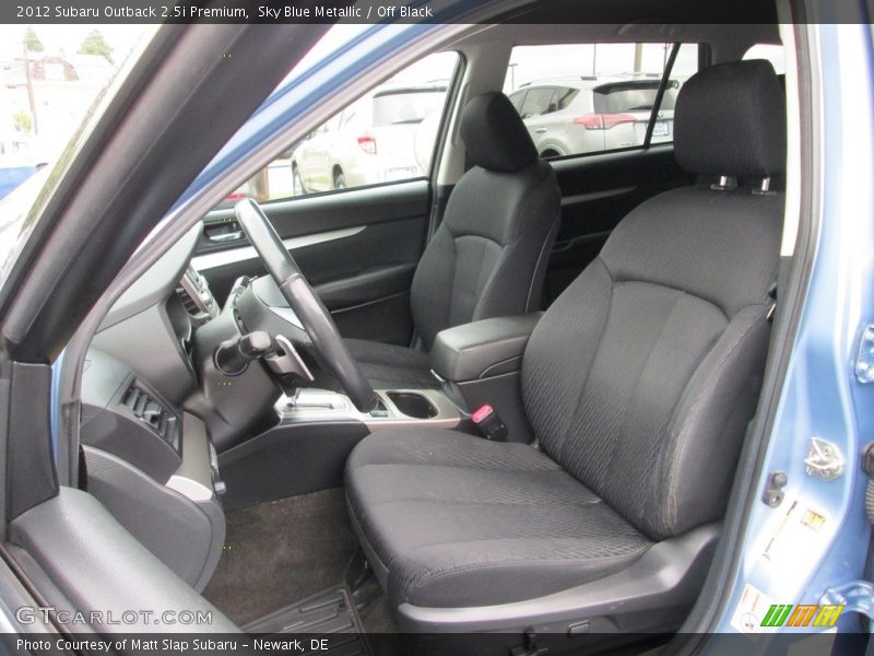 Sky Blue Metallic / Off Black 2012 Subaru Outback 2.5i Premium
