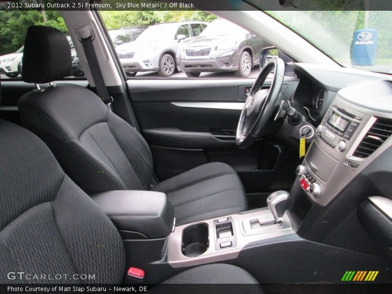 Sky Blue Metallic / Off Black 2012 Subaru Outback 2.5i Premium