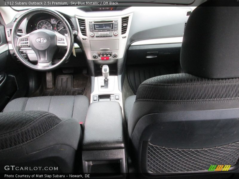Sky Blue Metallic / Off Black 2012 Subaru Outback 2.5i Premium