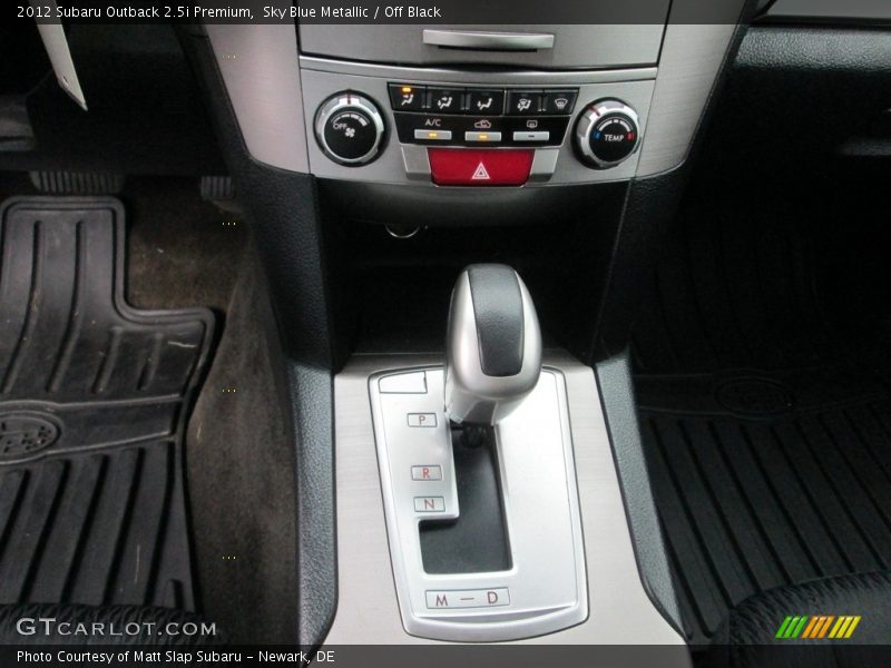 Sky Blue Metallic / Off Black 2012 Subaru Outback 2.5i Premium