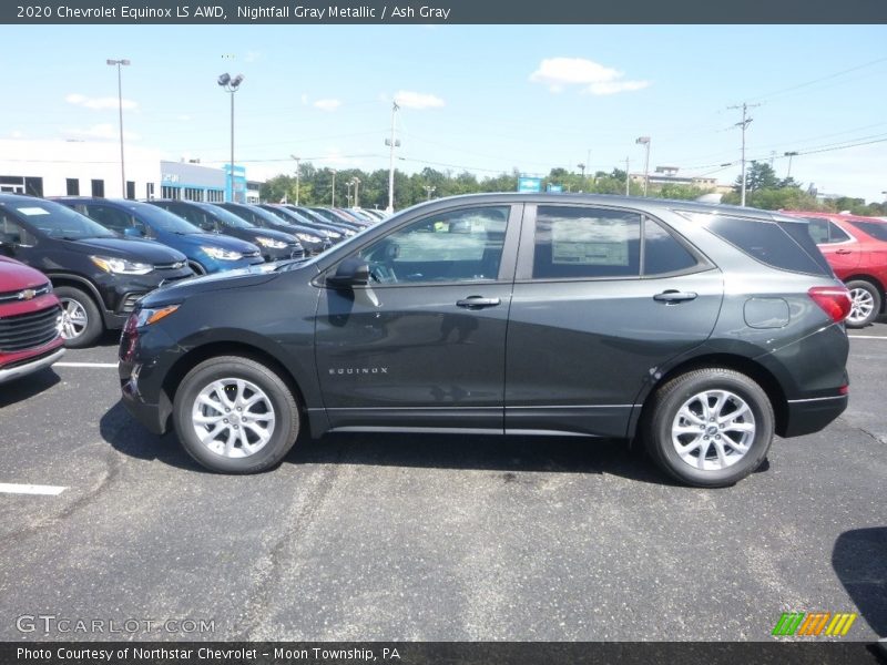 Nightfall Gray Metallic / Ash Gray 2020 Chevrolet Equinox LS AWD