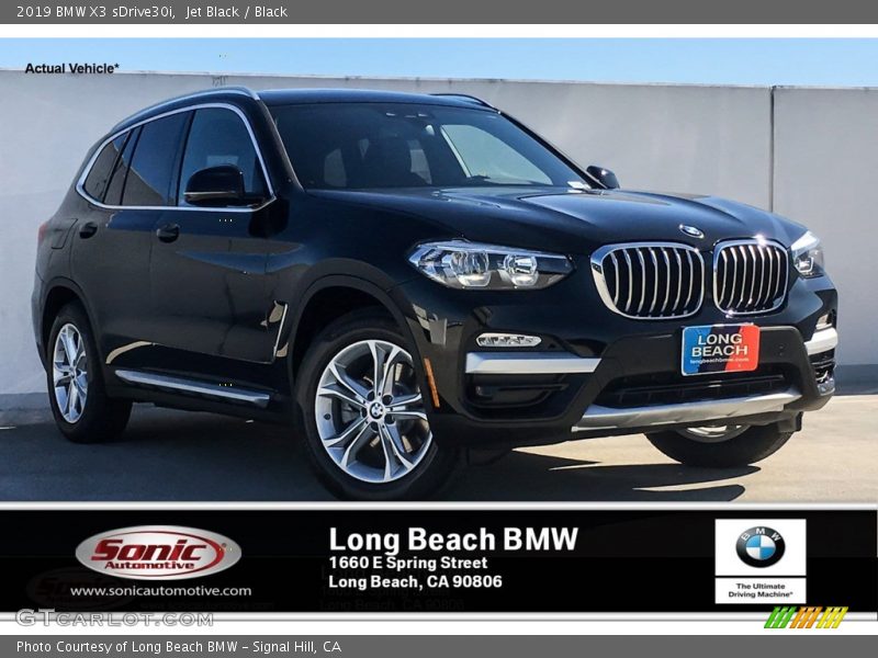 Jet Black / Black 2019 BMW X3 sDrive30i