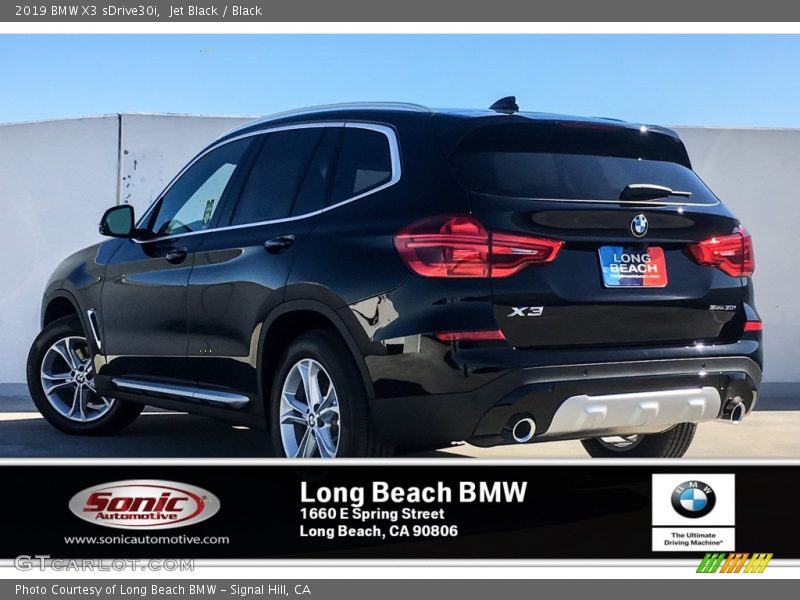 Jet Black / Black 2019 BMW X3 sDrive30i