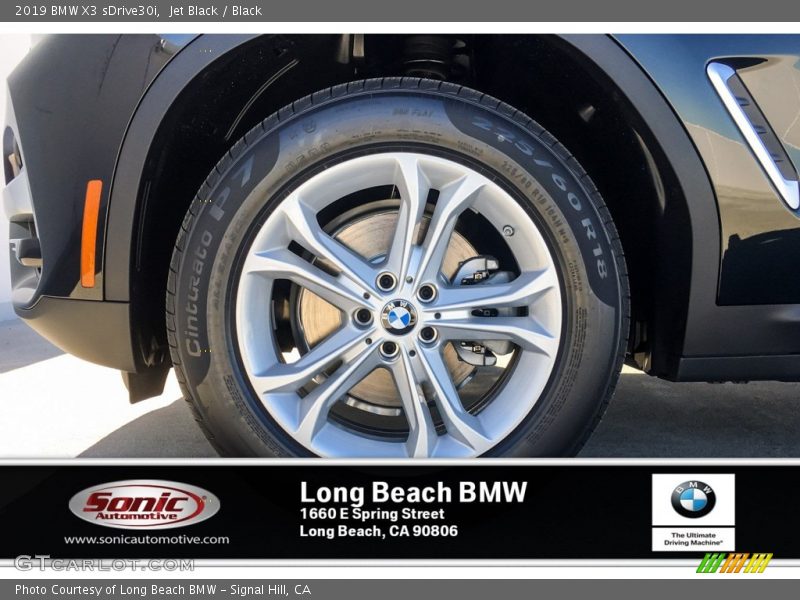 Jet Black / Black 2019 BMW X3 sDrive30i