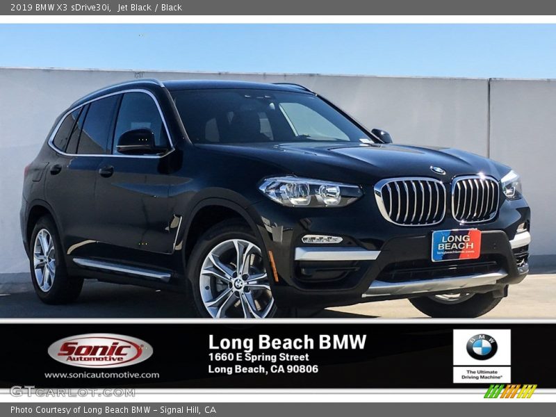 Jet Black / Black 2019 BMW X3 sDrive30i