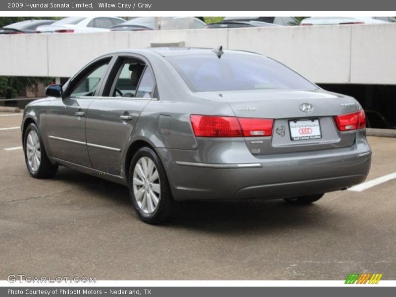 Willow Gray / Gray 2009 Hyundai Sonata Limited