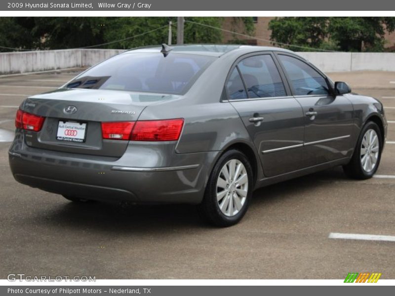 Willow Gray / Gray 2009 Hyundai Sonata Limited