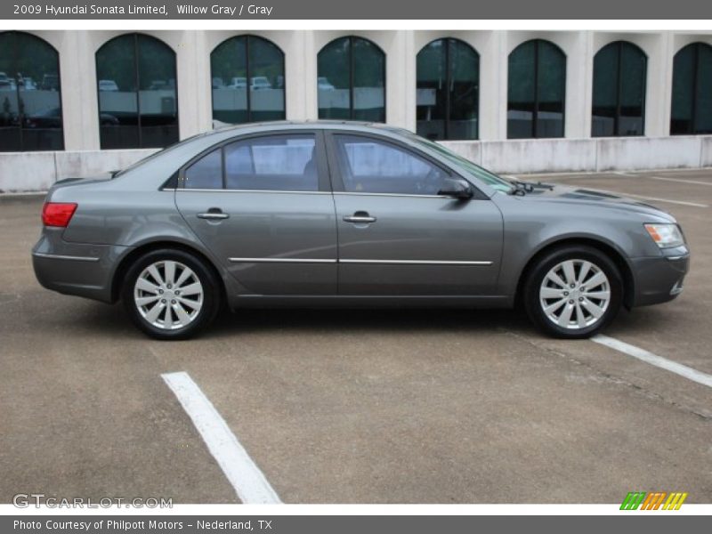 Willow Gray / Gray 2009 Hyundai Sonata Limited