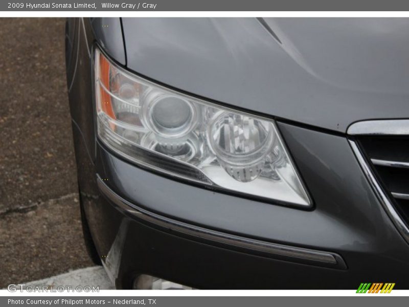 Willow Gray / Gray 2009 Hyundai Sonata Limited