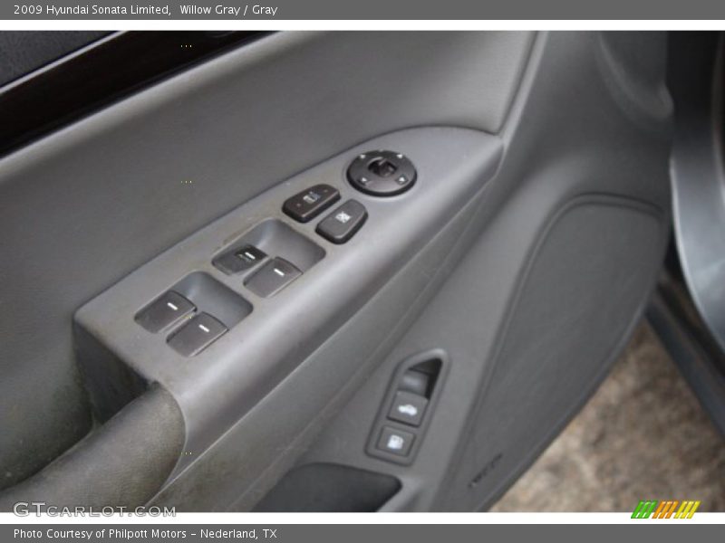 Willow Gray / Gray 2009 Hyundai Sonata Limited