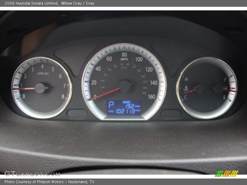 Willow Gray / Gray 2009 Hyundai Sonata Limited